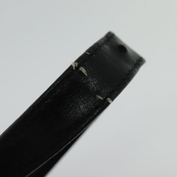 GUCCI Micro GG Canvas Shoulder Bag Leather Gold Black - Picture 9 of 16